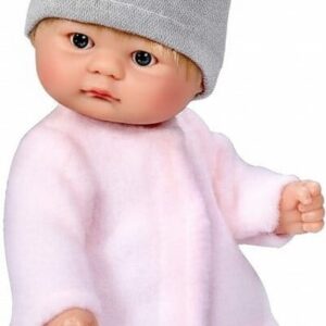 Asi - Bomboncín Baby Dukke - Pige - Blond I Lyserødt Gråt Tøj