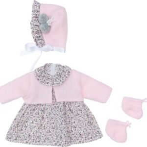 Asi - Dukketøj - Leonora - Til Dukker På 46 Cm - Rosa Blomstret