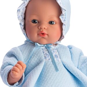 Asi - Koke Baby Dukke - Dreng - 36 Cm - Blåt Tøj Med Sutteflaske