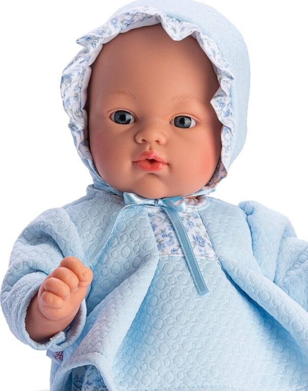 Asi - Koke Baby Dukke - Dreng - 36 Cm - Blåt Tøj Med Sutteflaske