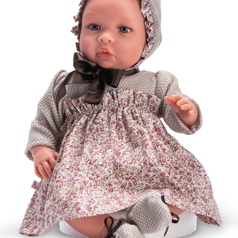 Asi - Leonora Baby Dukke - Pige - 46 Cm - Kyse, Kjole Og Futter