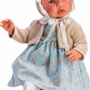 Asi - Leonora Baby Dukke - Pige - 46 Cm - Kyse Og Blomsterkjole