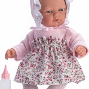 Asi - Oli Baby Dukke - Pige - 30 Cm - Pink Top Og Løs Nederdel