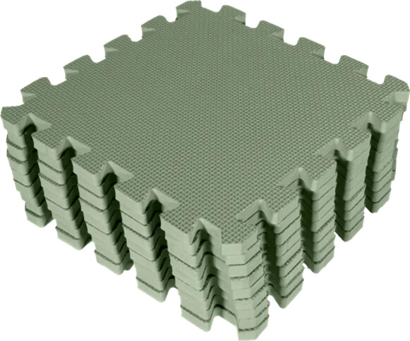 Babydan - Skumgulv - Soft Green - 90 X 90 Cm