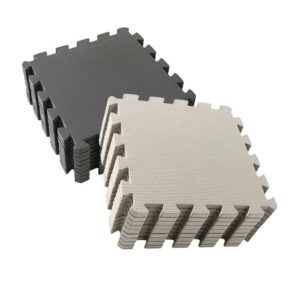 Kid'oh Skumlegegulv - 2 x 9 brikker - Anthracite/Rock