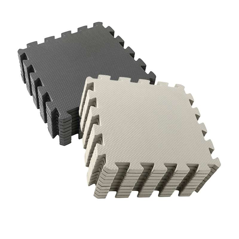 Kid'oh Skumlegegulv - 2 x 9 brikker - Anthracite/Rock