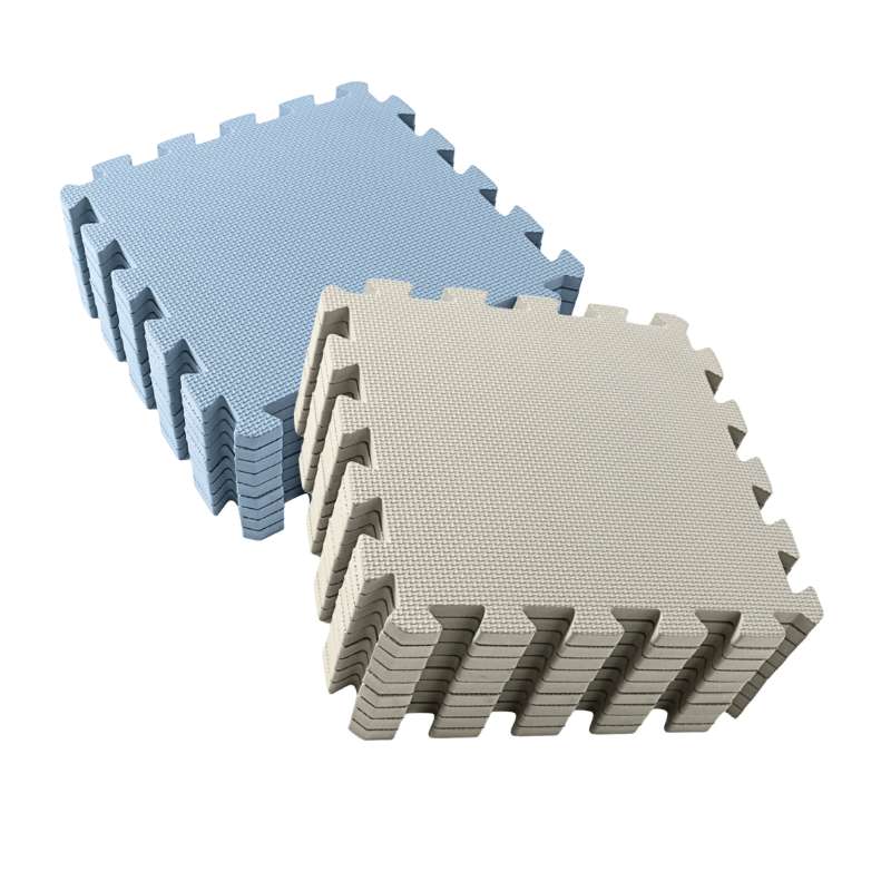 Kid'oh Skumlegegulv - 2 x 9 brikker - Rock/Dusty Blue