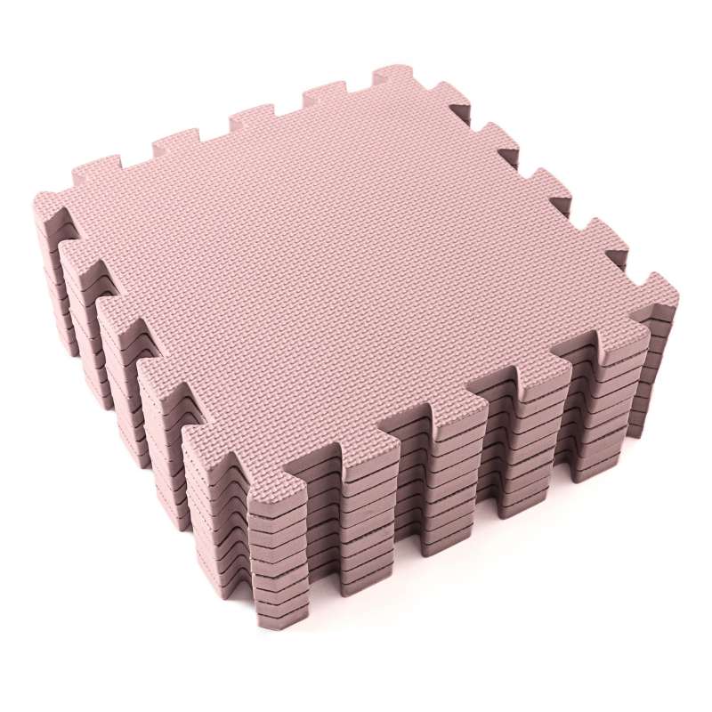 Kid'oh Skumlegegulv - 9 brikker - Dusty Rose