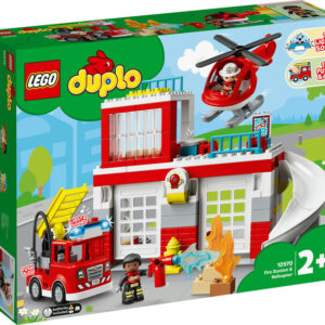 LEGO Duplo Brandstation og helikopter