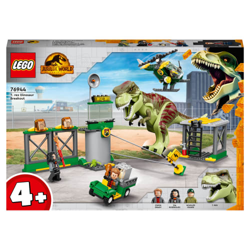 LEGO Jurassic World T-rex på dinosaurflugt