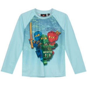LEGOÂ® Ninjago Badebluse - LwAgan 300 - UV40+ - Mint m. Print