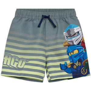 LEGOÂ® Ninjago Badeshorts - LwAgan 305 - Lysegrøn m. Print