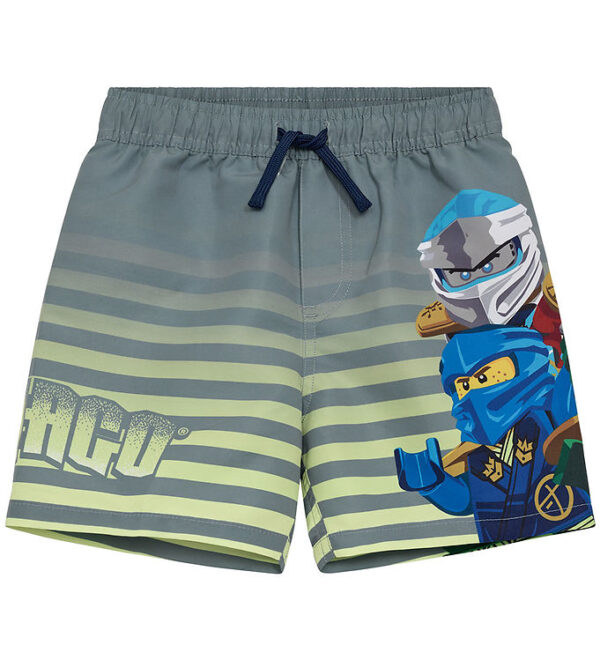 LEGOÂ® Ninjago Badeshorts - LwAgan 305 - Lysegrøn m. Print
