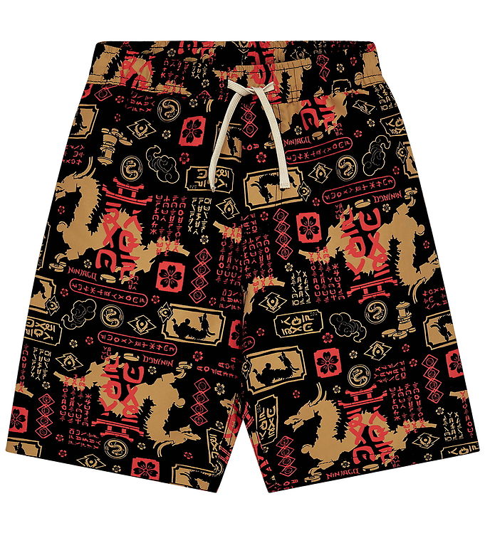 LEGOÂ® Ninjago Badeshorts - LwAiko - Sort m. Print