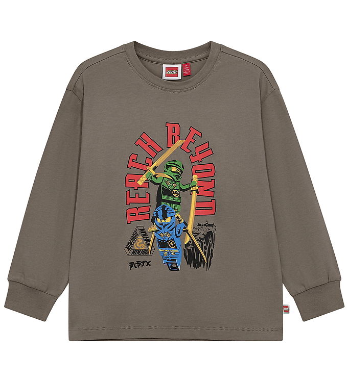 LEGOÂ® Ninjago Bluse - LWTaj 608 - Brun m. Print