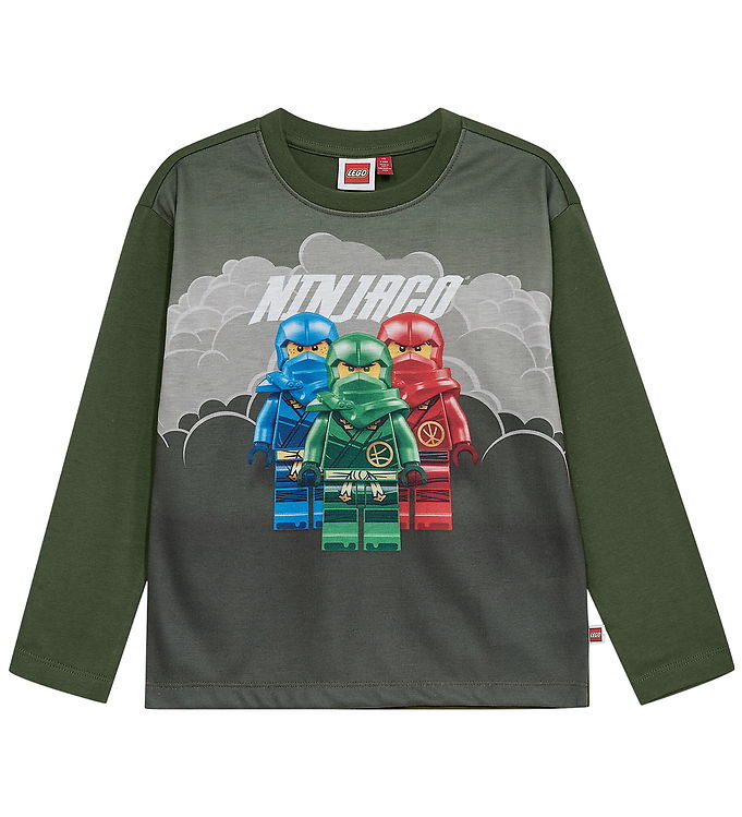 LEGOÂ® Ninjago Bluse - LWTaj 611 - Armygrøn m. Print