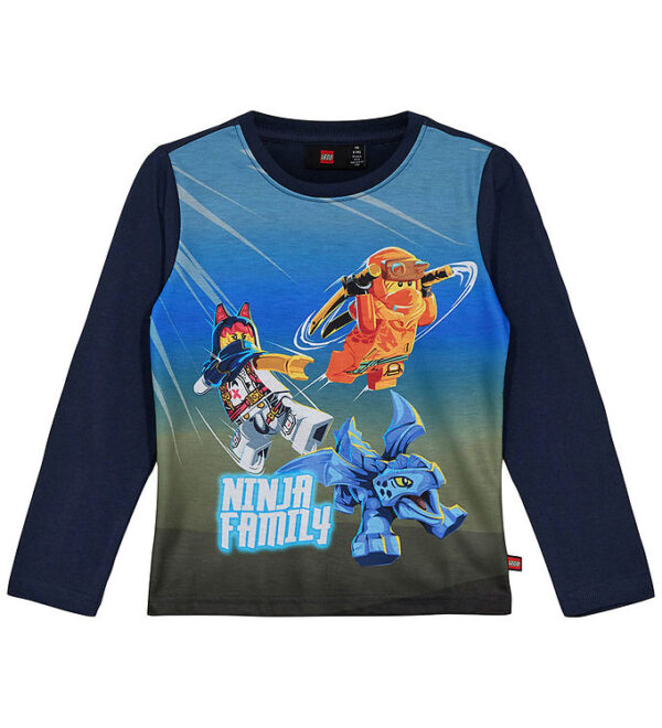 LEGOÂ® Ninjago Bluse - LWTano 618 - Dark Navy m. Print