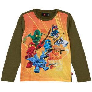 LEGO® Ninjago Bluse - LWTano 701 - Dark Khaki m. Print