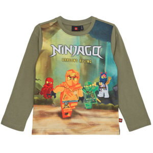 LEGOÂ® Ninjago Bluse - LWTano - Støvet Grøn m. Print