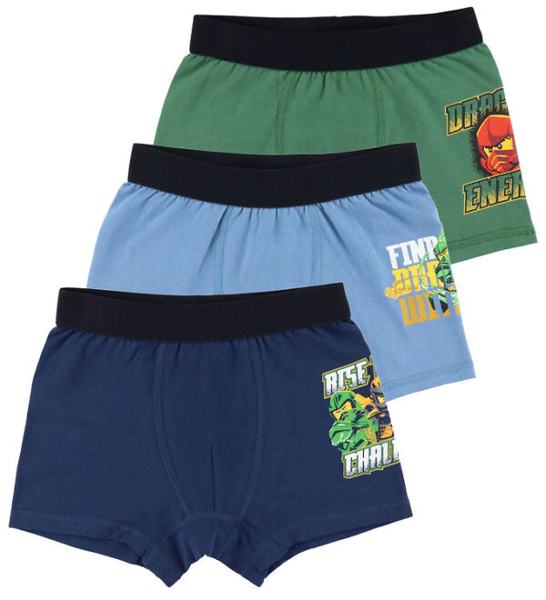 LEGOÂ® Ninjago Boxershorts - LWAgan - 3-pak - Dark Navy/Lyseblå/G