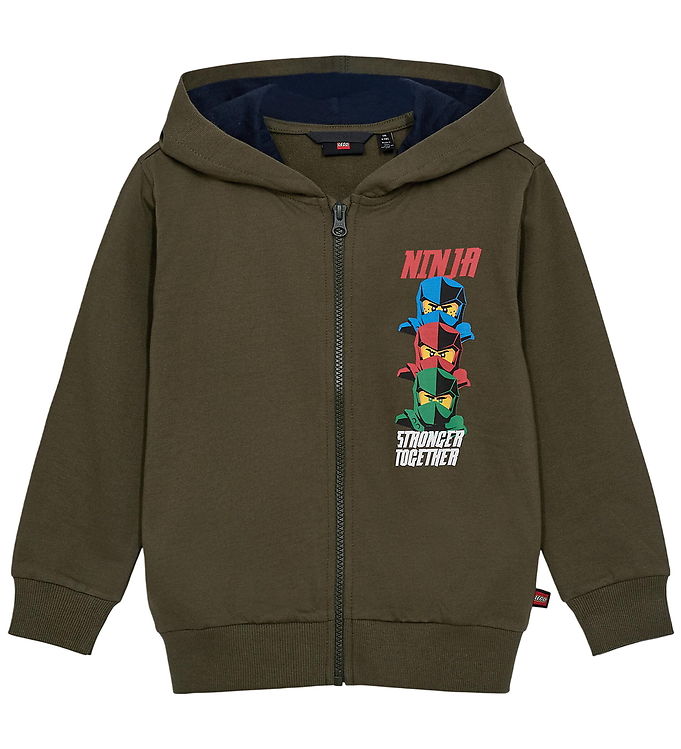 LEGOÂ® Ninjago Cardigan - LWSaku 700 - Armygrøn
