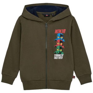 LEGOÂ® Ninjago Cardigan - LWSaku 700 - Armygrøn
