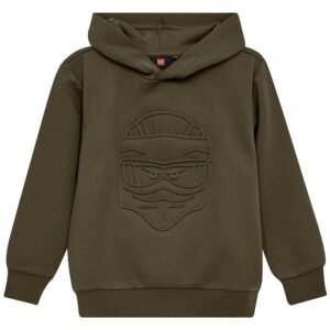 LEGO® Ninjago Hættetrøje - LWSaku 702 - Armygrøn m. Ninja