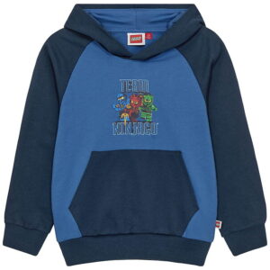 LEGO® Ninjago Hættetrøje - LwSian 109 - Blå/Navy m. Print