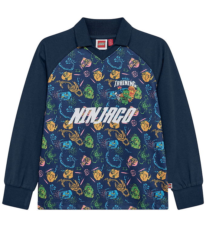 LEGOÂ® Ninjago Polobluse - LWTaj 606 - Navy m. Print
