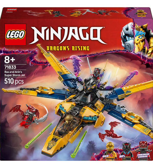 LEGOÂ® Ninjago - Ras Og Arins Super Strom Jet 71833 - 510 Dele
