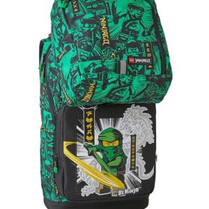 LEGOÂ® Ninjago Skoletaske m. Gymnastiktaske - Optimo - Sort/Grøn