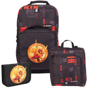LEGO® Ninjago Skoletaskesæt - Dragon Energy - 20,5 L - Sort