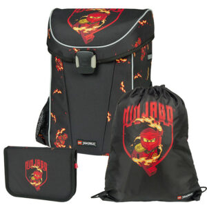 LEGOÂ® Ninjago Skoletaskesæt - Easy Light - Kai - Sort