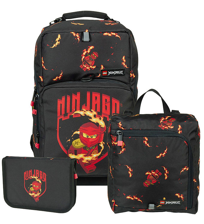 LEGO® Ninjago Skoletaskesæt - Optimo - Kai - 20.5 L - Sort