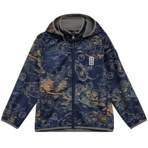 LEGOÂ® Ninjago Softshelljakke - LWSaku 200 - Dark Navy m. Print