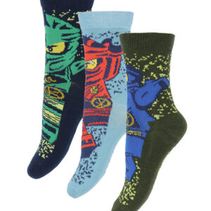 LEGOÂ® Ninjago Strømper - 3-pak - LwaGan - Blå