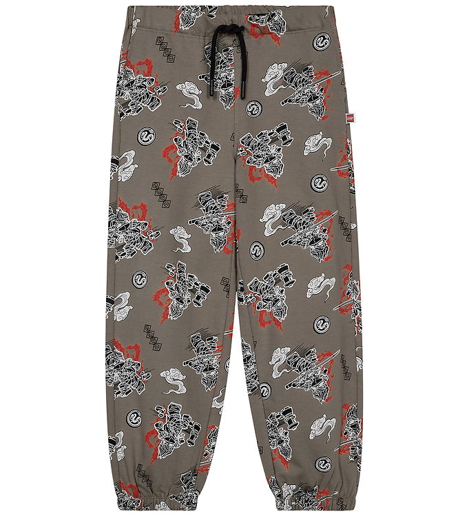 LEGOÂ® Ninjago Sweatpants - LWPino 706 - Brun m. Print