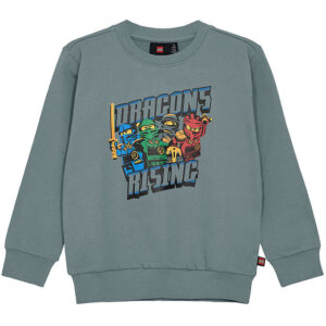 LEGOÂ® Ninjago Sweatshirt - LwSaku 301 - Lysegrøn m. Print