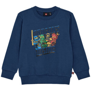 LEGOÂ® Ninjago Sweatshirt - LwSaku 301 - Mørkeblå m. Print
