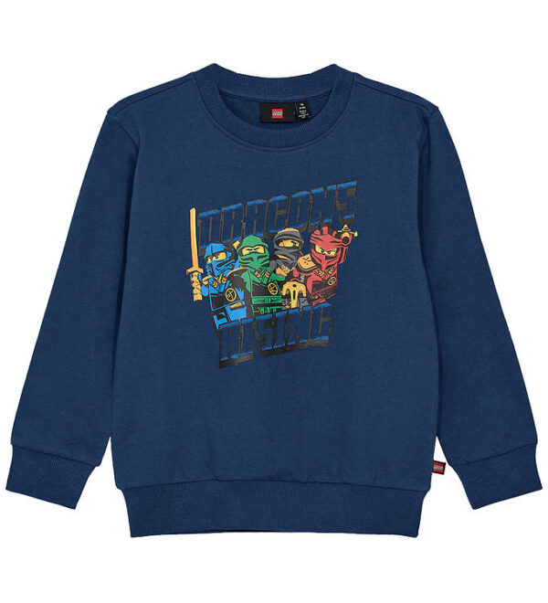LEGOÂ® Ninjago Sweatshirt - LwSaku 301 - Mørkeblå m. Print