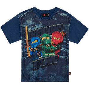 LEGOÂ® Ninjago T-shirt - LWTaffy 302 - Mørkeblå m. Print