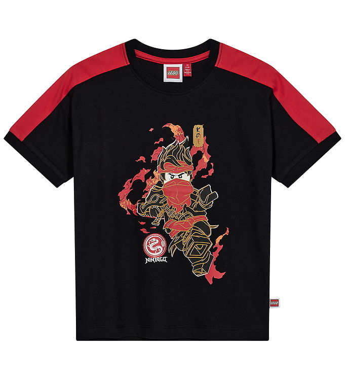 LEGOÂ® Ninjago T-shirt - LWTaj 710 - Sort m. Print