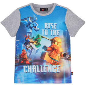 LEGOÂ® Ninjago T-shirt - LWTano 131 - Gråmeleret/Blå m. Print