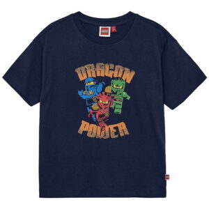 LEGOÂ® Ninjago T-shirt - LwTaj 105 - Navy m. Print
