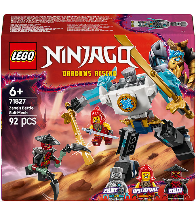 LEGOÂ® Ninjago - Zanes Kampdragt-merch 71827 - 92 Dele