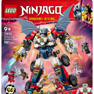 LEGO® Ninjago - Zanes Ultrakombirobot 71834 - 4-i-1 - 1187 Dele