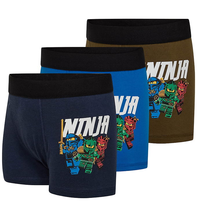 LEGOÂ® Wear Ninjago Boxershorts - 3-pak - LwAgan - Blå/Grøn