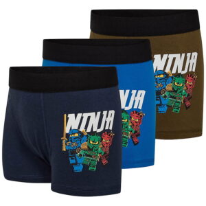 LEGO® Wear Ninjago Boxershorts - 3-pak - LwAgan - Blå/Grøn