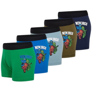 LEGOÂ® Wear Ninjago Boxershorts - 5-pak - LwAgan 608 - Blå/Brun/G