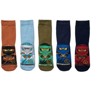 LEGOÂ® Wear Ninjago Strømper - 5-pak - LwAiko - Blå/Orange/Grøn